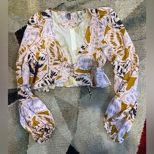 NWT FL&L Esmeralda Crop Top Size Small